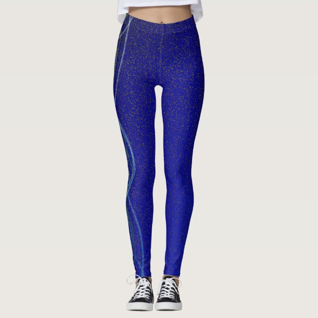Legging Luzes azuis escuro (Frente)