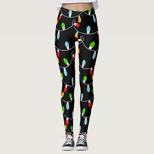 Legging Luzes da Noite de Natal (Frente)