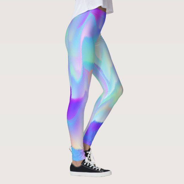Legging Luzes do Norte abstrato (Direita)