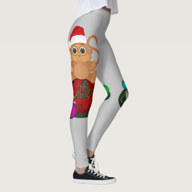 Legging Macaco de Natal (Direita)