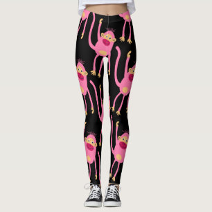 Legging Macaco Pequeno Fofo