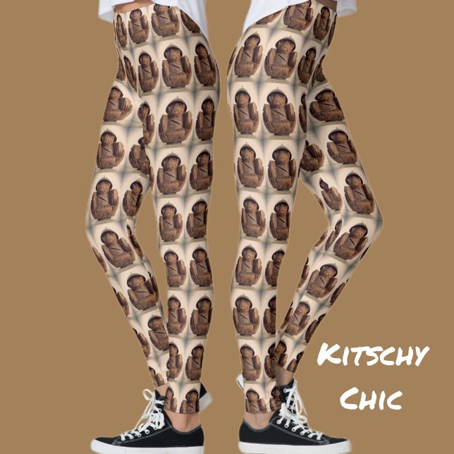 Legging Macacos Com Coco Retro Kitsch (Criador carregado)