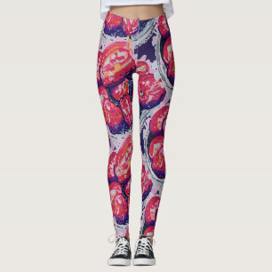 Legging Maçãs Abstratas