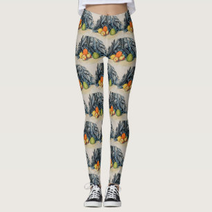 Legging Maçãs e Tecido de Cezanne Arte de Natureza Morta V