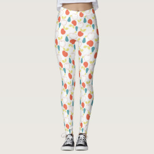 Legging Maçãs Vermelhas e Peras Azuis Padrão