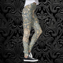 Legging Madressilva por William Morris, Arte de Flores Vin