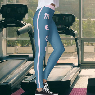 Legging Mãe de Estimação Amante de Gato Meow Pata Azul Ard