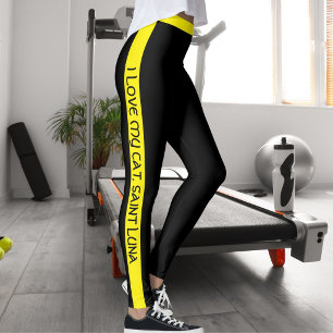 Legging Mãe de Gato Amante de Animais de Estimação Texto S