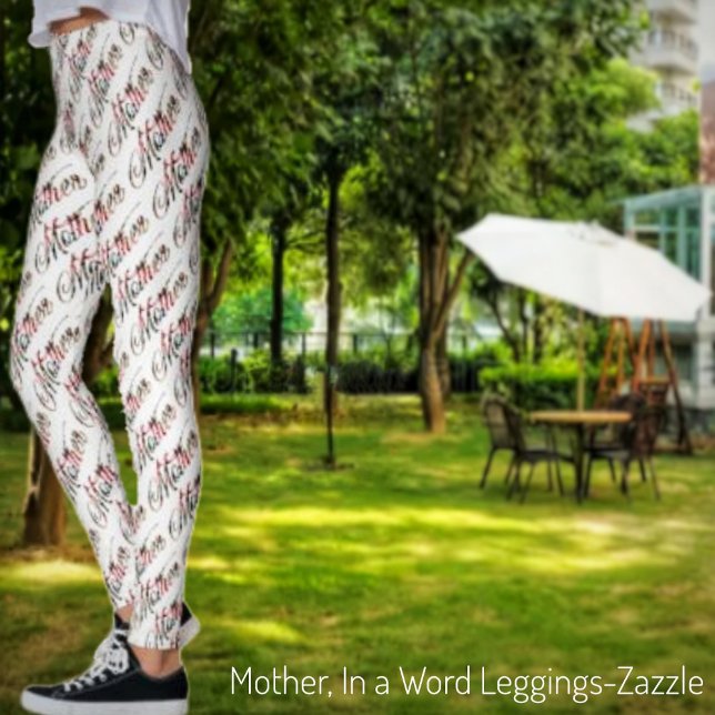 Legging Mãe, em uma palavra (Criador carregado)