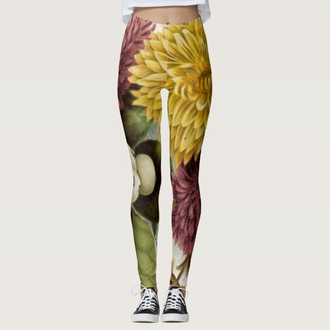 Legging Mãe Floral de Flor com Arrefecimento (Frente)