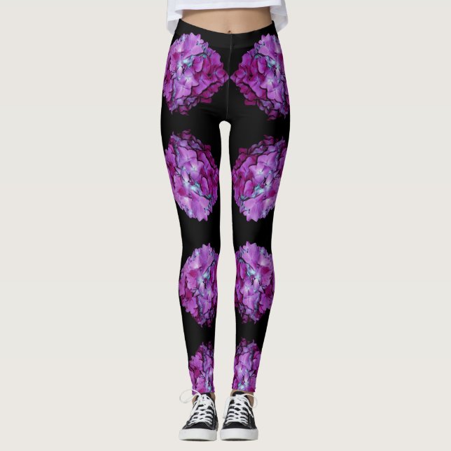 Legging Magenta Hydrangeas (Frente)