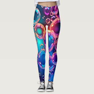 Legging Mágica de bolha rosa púrpura