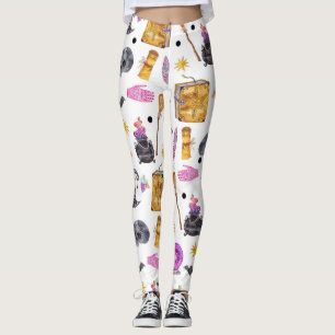 Legging Mágico Halloween Aquarela Magia Festiva Diversão
