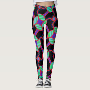 Legging Magnífico caneleiras Jimette Desenho verde