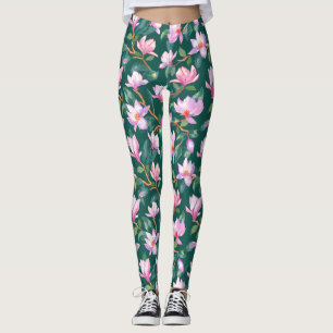 Legging Magnólia florescente