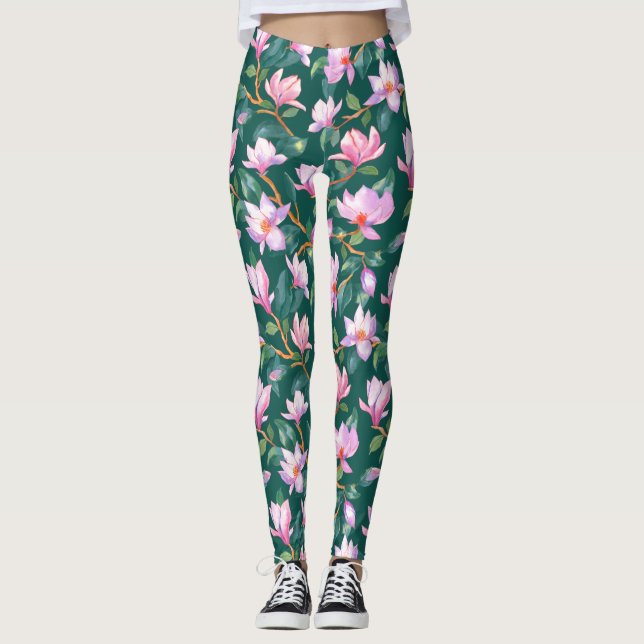 Legging Magnólia florescente (Frente)