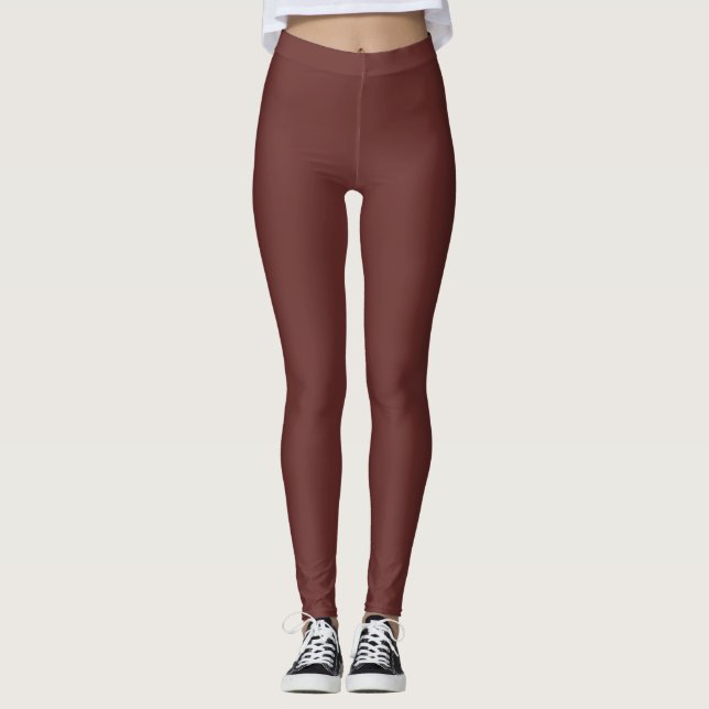 Legging Mahogany Cherry Bliss: Elegante e Na moda (Frente)