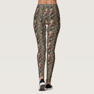 Legging Mais alto que Blooms - Vitoriano Gótico Delírio