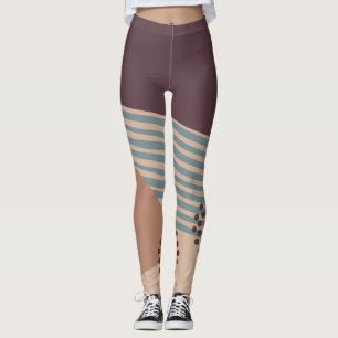 Legging Mais um Abstrato do século Médio