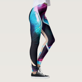 Legging Majestade da Meia-Noite: A Beleza Escura dos Rosas