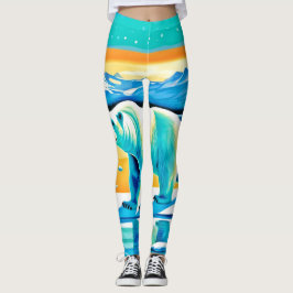 Legging Majestade Polar: Paisagem Ártica