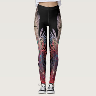 Legging Malabarismo Abstrato Fantasia Moderna Arte Fractal
