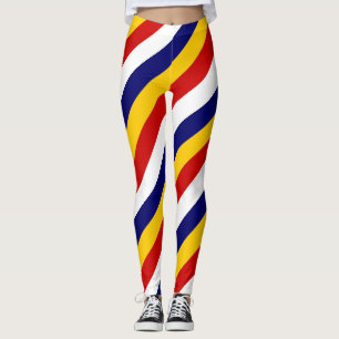 Legging Malásia - Cores de Bandeiras Nacionais Strike Diag