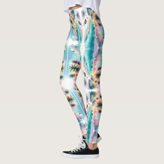 Legging Maldivas Sketch Watercolor | (Esquerda)