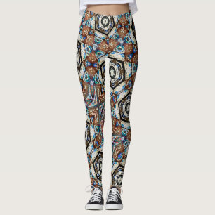 Legging Malha espessa marrom é como ela se parece com o th