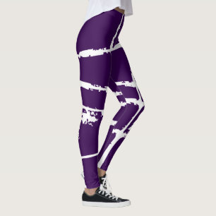 Legging Malha Sujada Moderno Grunge Luz Branca Refinada