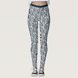 Legging Malhação De Giro Preto E Branco Com Tigre