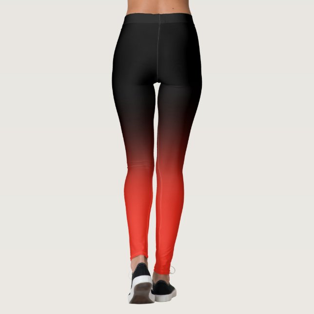 Legging Malhação Preto e Vermelho (Verso)