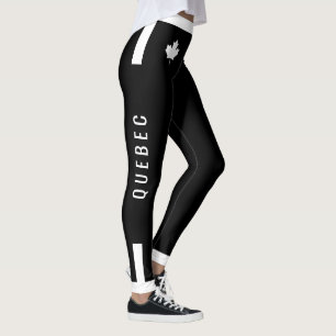 Legging MALHAÇÃO QUEBEC com Mapeamento Canadense Branco em