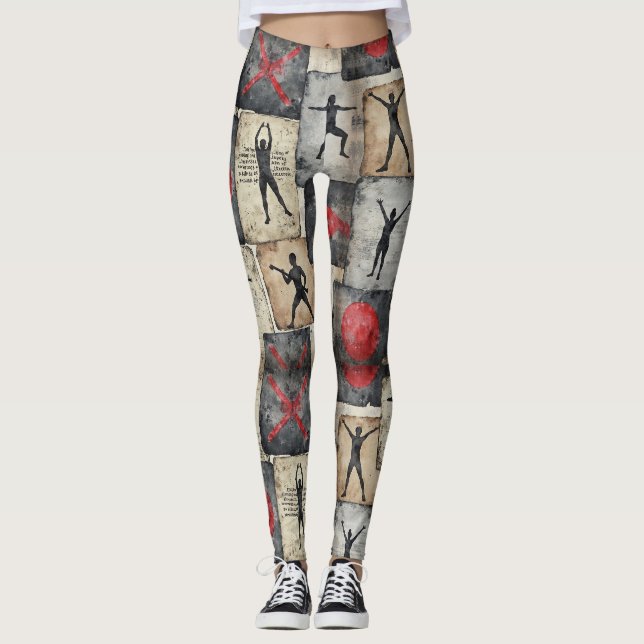 Legging Malhação Silhouettes Padrão Invisível (Frente)