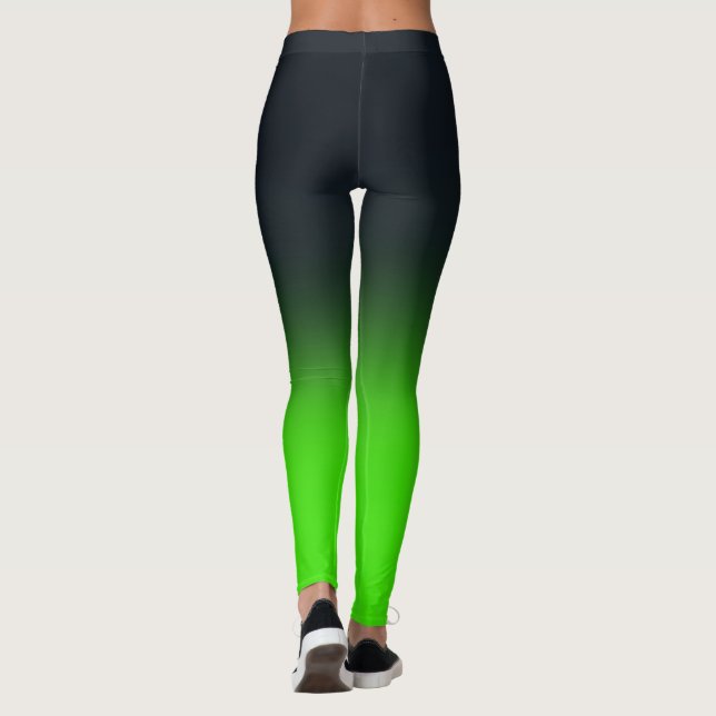 Legging Malhação Verde e Preto Esmaecidos (Verso)