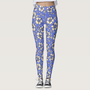 Legging Malia Hibiscus Hawaiian Tropical Floral