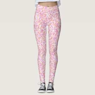 Legging Manchas amarelas cor-de-água cor-de-rosa Abstrato