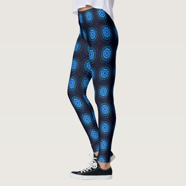 Legging Manchas Azuis, (Esquerda)