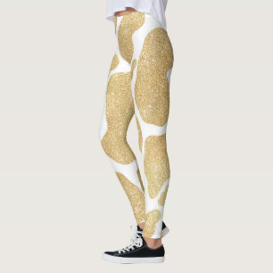 Legging Manchas brancas, Douradas e simples, grandes manch