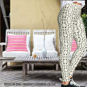 Legging Manchas Na Crochet Oval
