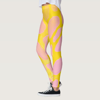 Legging Manchas Rosadas No Ouro