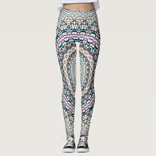 Legging Mandala de Equilíbrio Invertido (Frente)