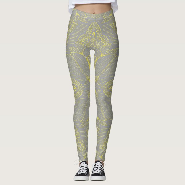 Legging Mandala de Flores 4 (Frente)