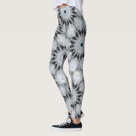Legging Mandala de Lobo Olhos Ferozes e Simetria Peluda