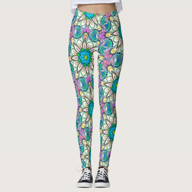 Legging Mandala Design, Energia Flor! (Frente)
