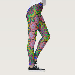 Legging Mandala Geométrico Rosette Retro Hippie