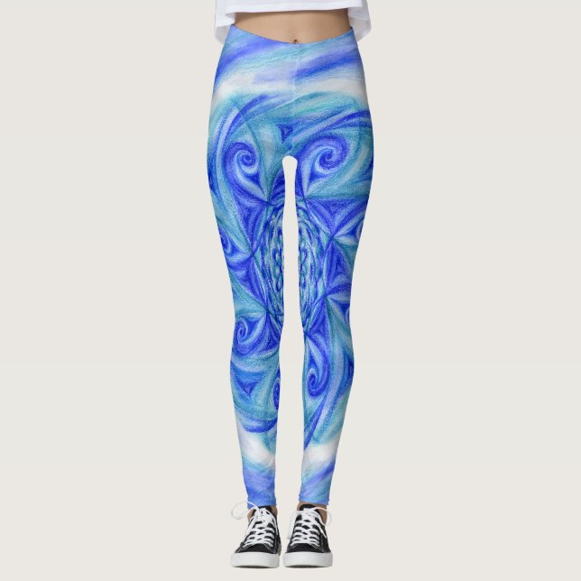 Legging Mandala Neptuno ir (Frente)