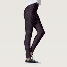 Legging Mandala Roxo de Bizâncio com Simetria Itrata