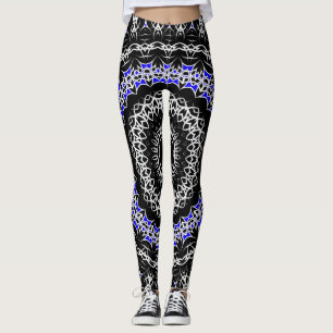 Legging Mandala Tribal Celta (Azul)