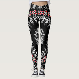 Legging Mandala Tribal Celta (Vermelho)